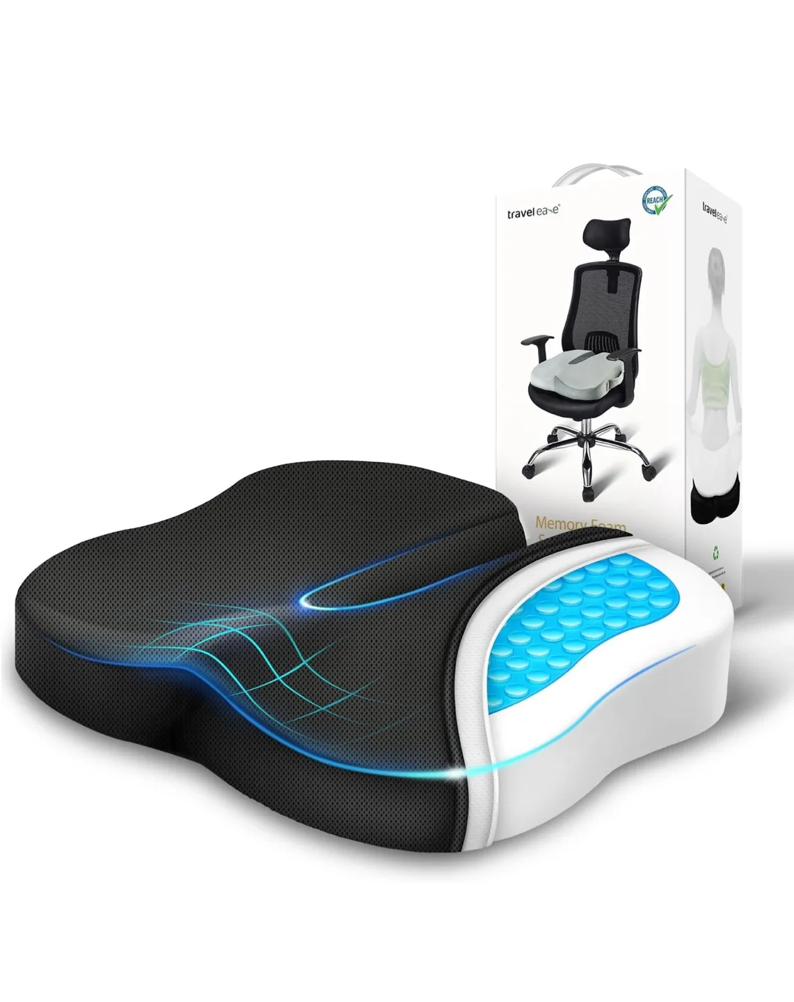 Travel Ease Seat Cushion - NEW in Box! thumbnail
