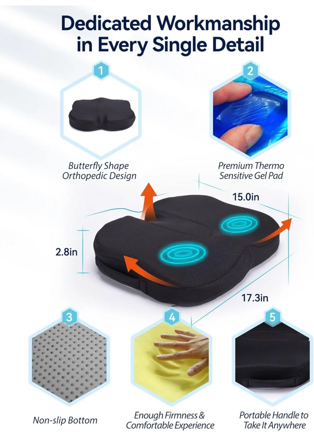 Travel Ease Seat Cushion - NEW in Box! image indicator(2)