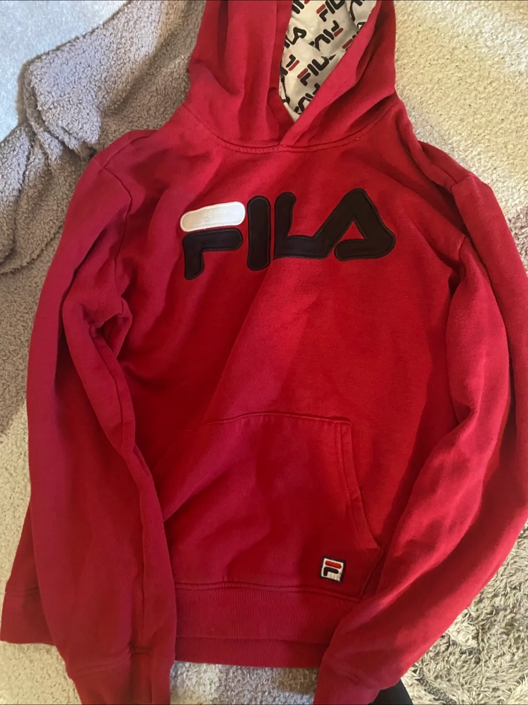 Fila Red Hoodie thumbnail