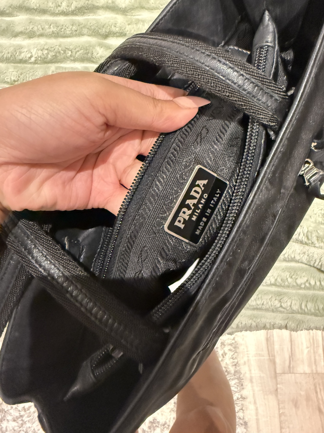 Prada Black Nylon Tote Bag - photo 3