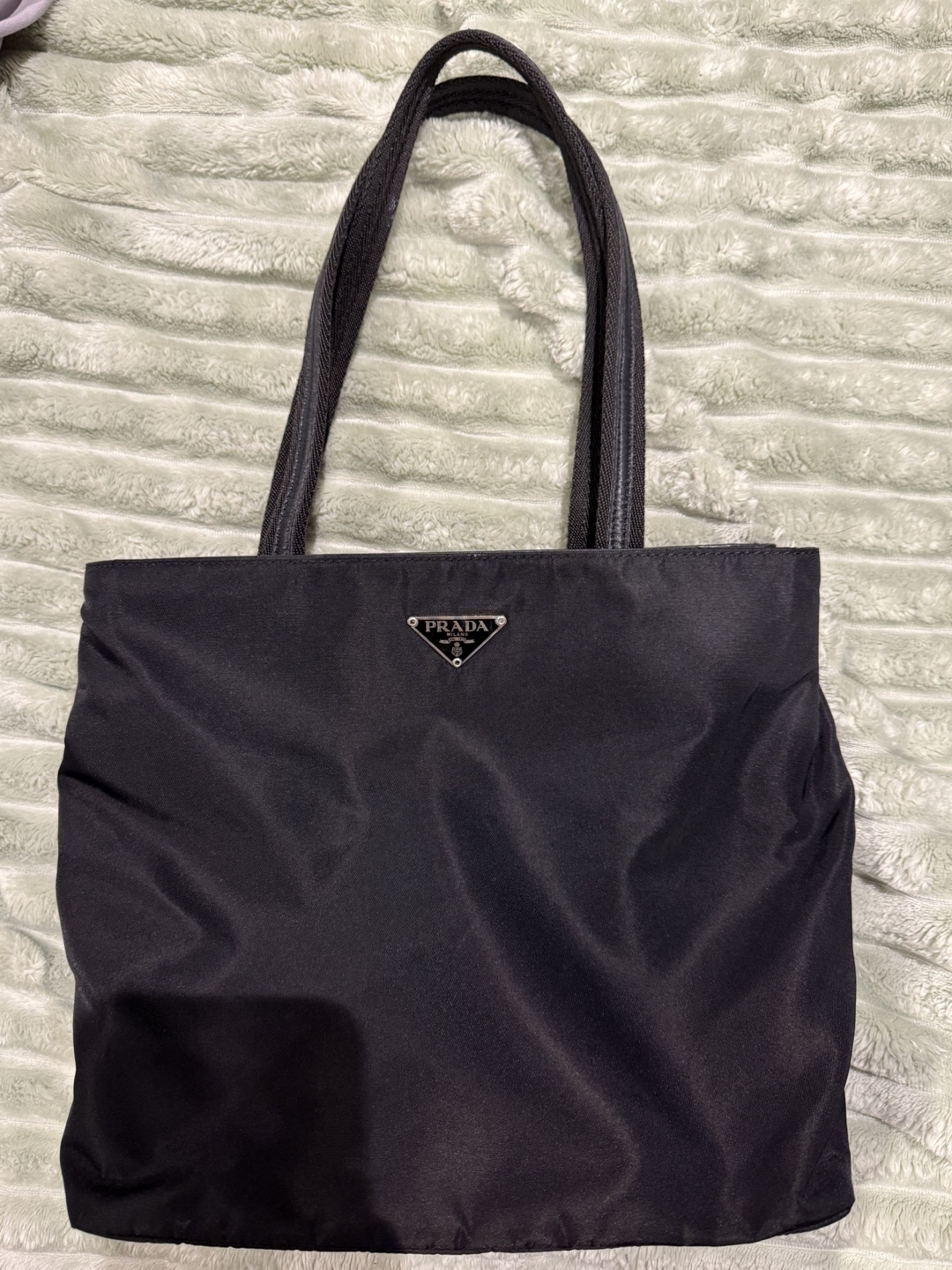 Prada Black Nylon Tote Bag