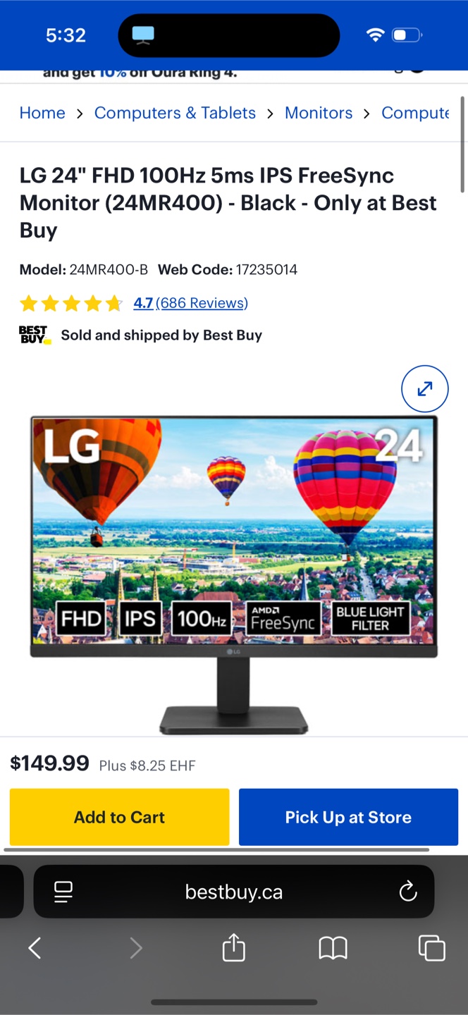 LG 24” Desktop Monitor - photo 3
