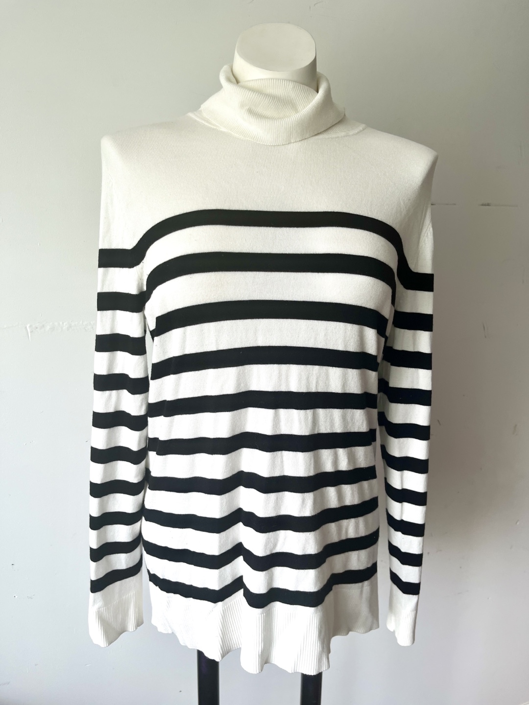 Striped Turtleneck - Size L