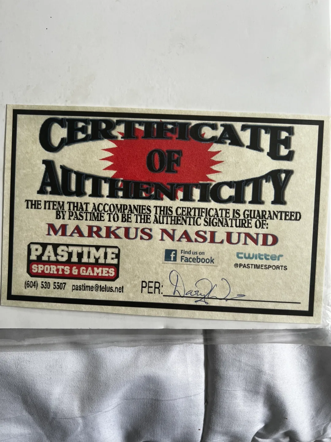 "WE ARE ALL CANUCKS" L.E. Print signed by Markus Naslund image indicator(3)