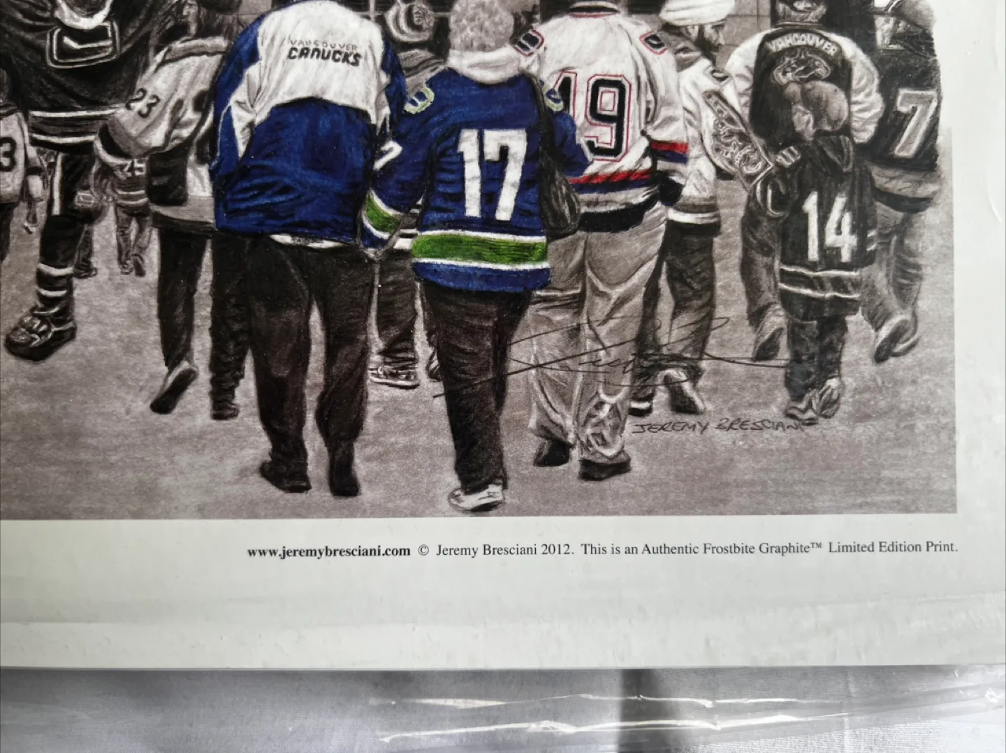 "WE ARE ALL CANUCKS" L.E. Print signed by Markus Naslund image indicator(5)