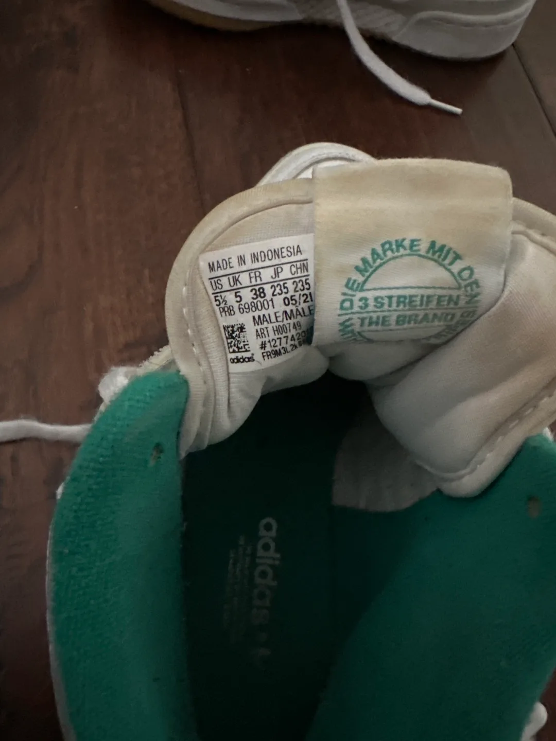 Adidas Forum 84 High - White/Green - Size 5.5 image indicator(4)