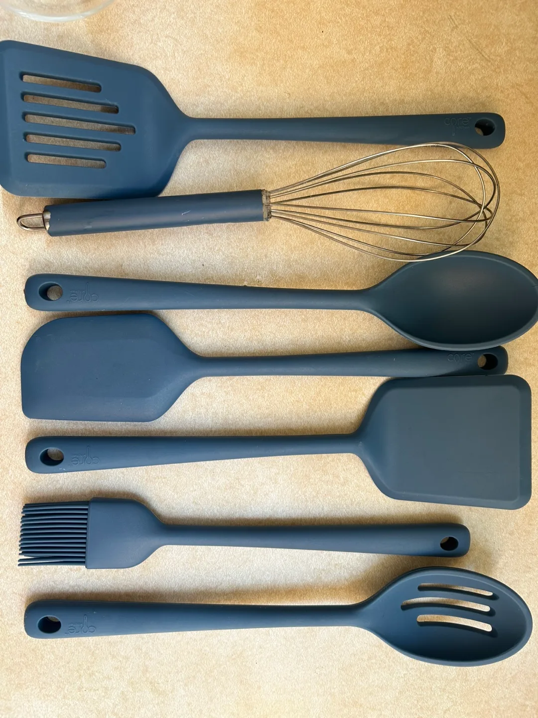 Core Kitchen 7-Piece Utensil Set - Blue thumbnail