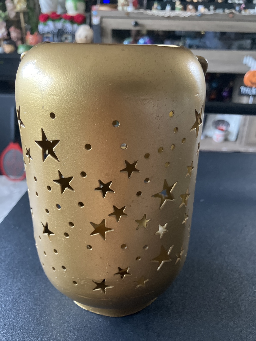 Gold Star Cutout Candle Holder - photo 2