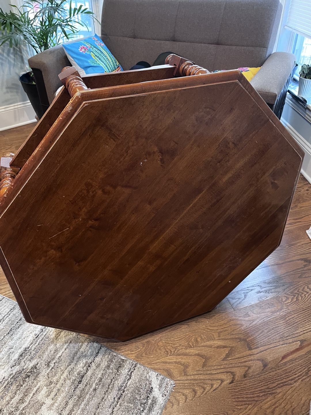 Wooden Octagon Coffee Table - photo 4