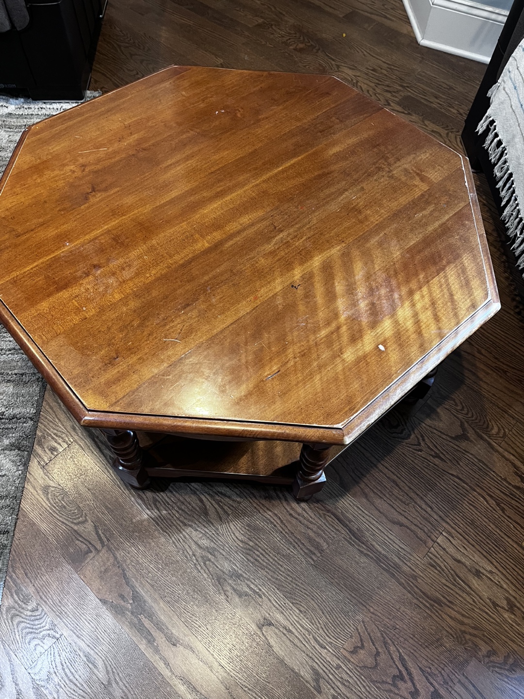 Wooden Octagon Coffee Table