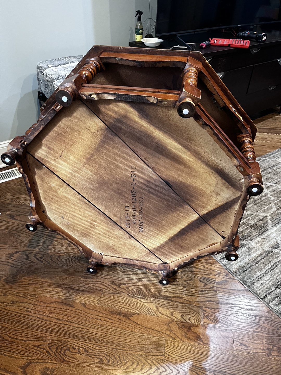 Wooden Octagon Coffee Table - photo 2