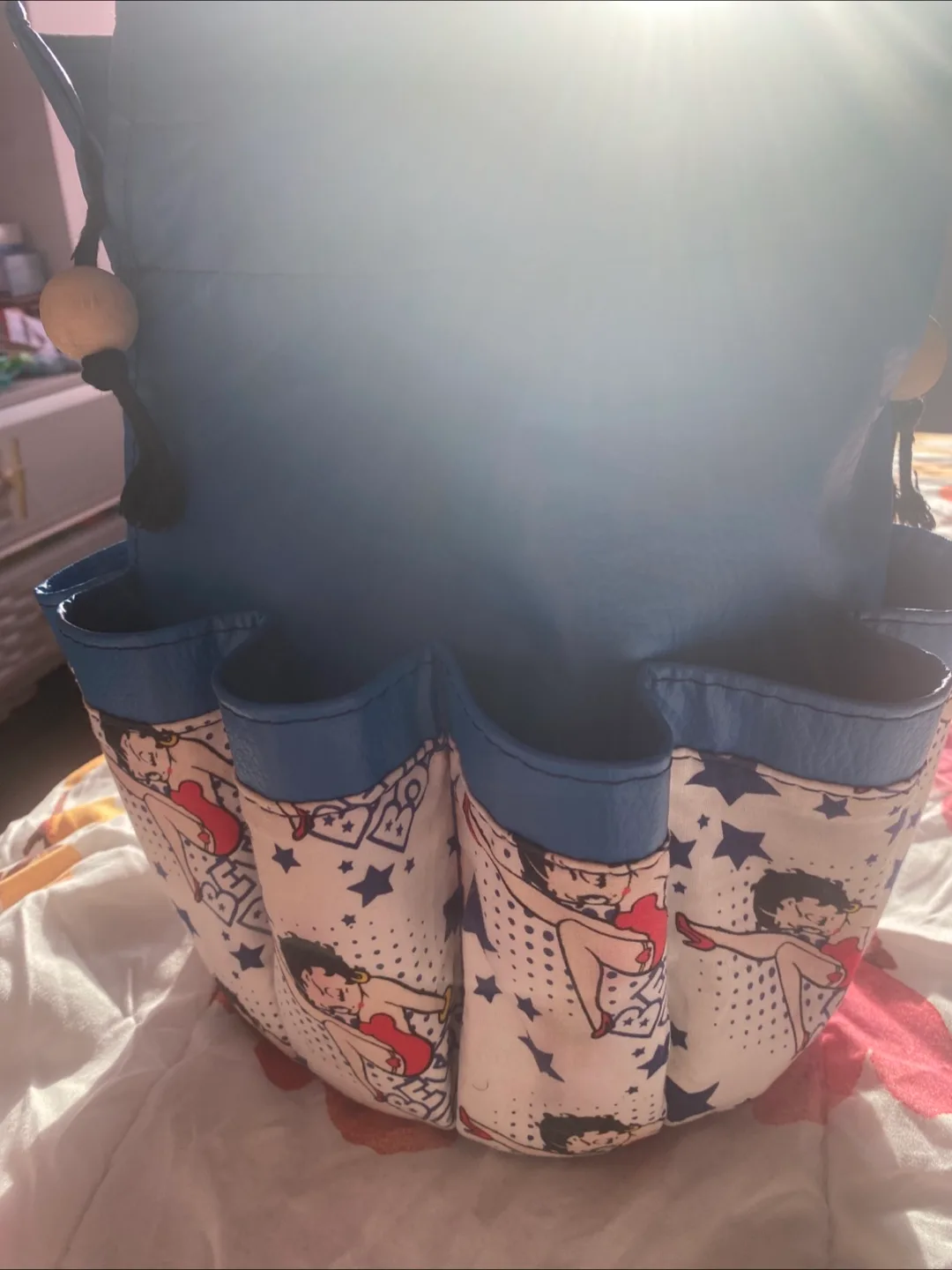 Betty Boop Drawstring Bag - Blue thumbnail