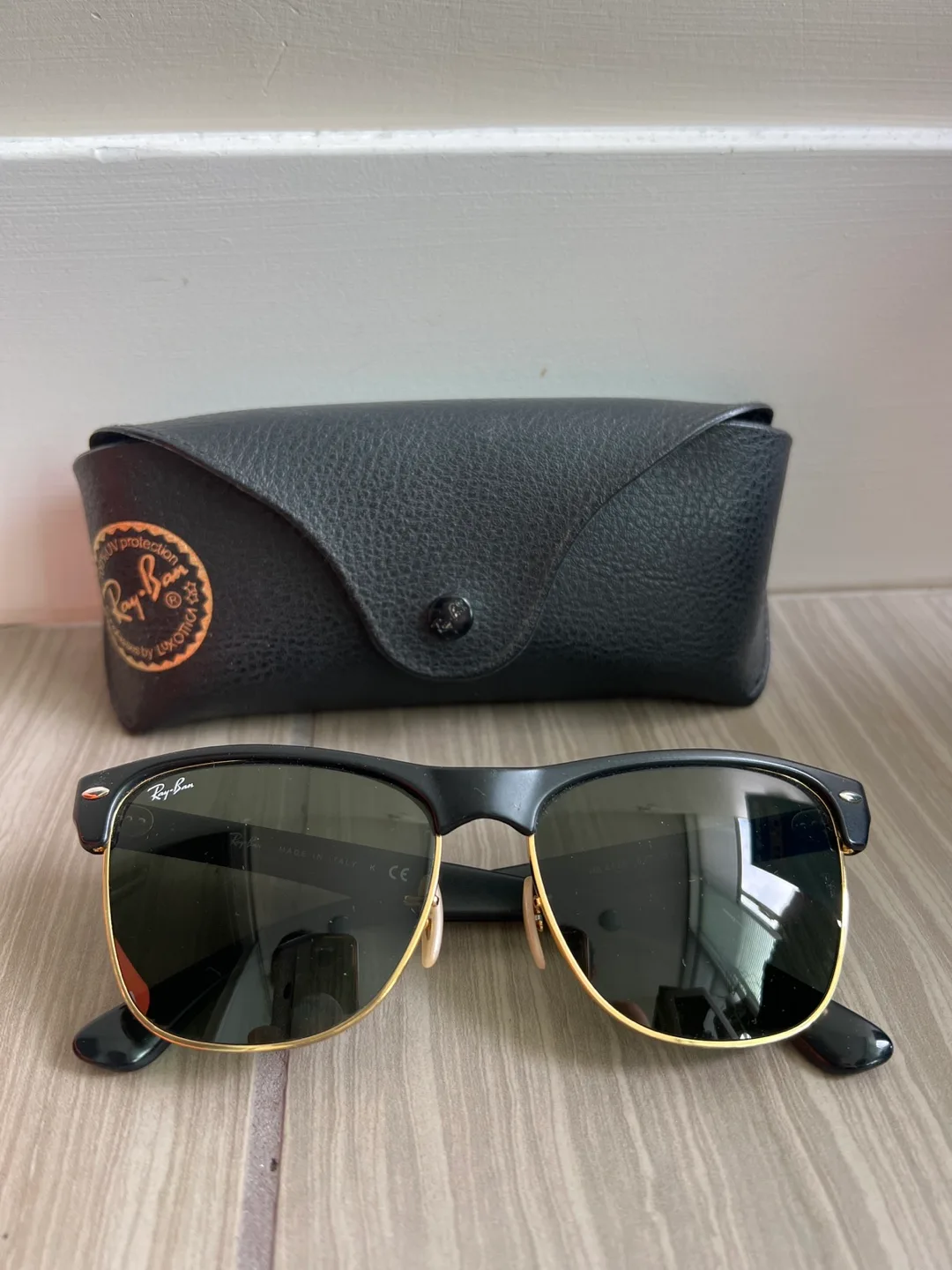 Ray-Ban Clubmaster Oversized Sunglasses RB4175 Black