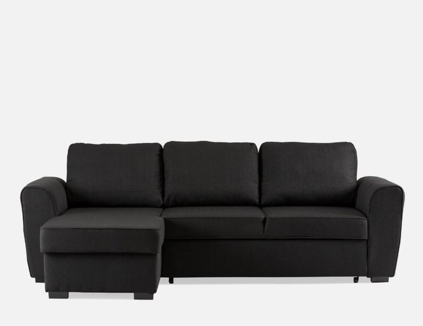 Black Structube Sofa Bed with Storage - photo 4