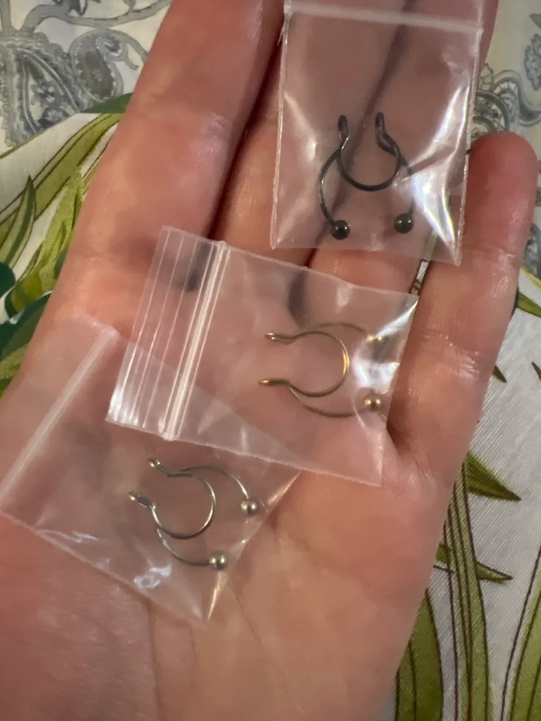 3 Fake Septum Nose Rings - New thumbnail