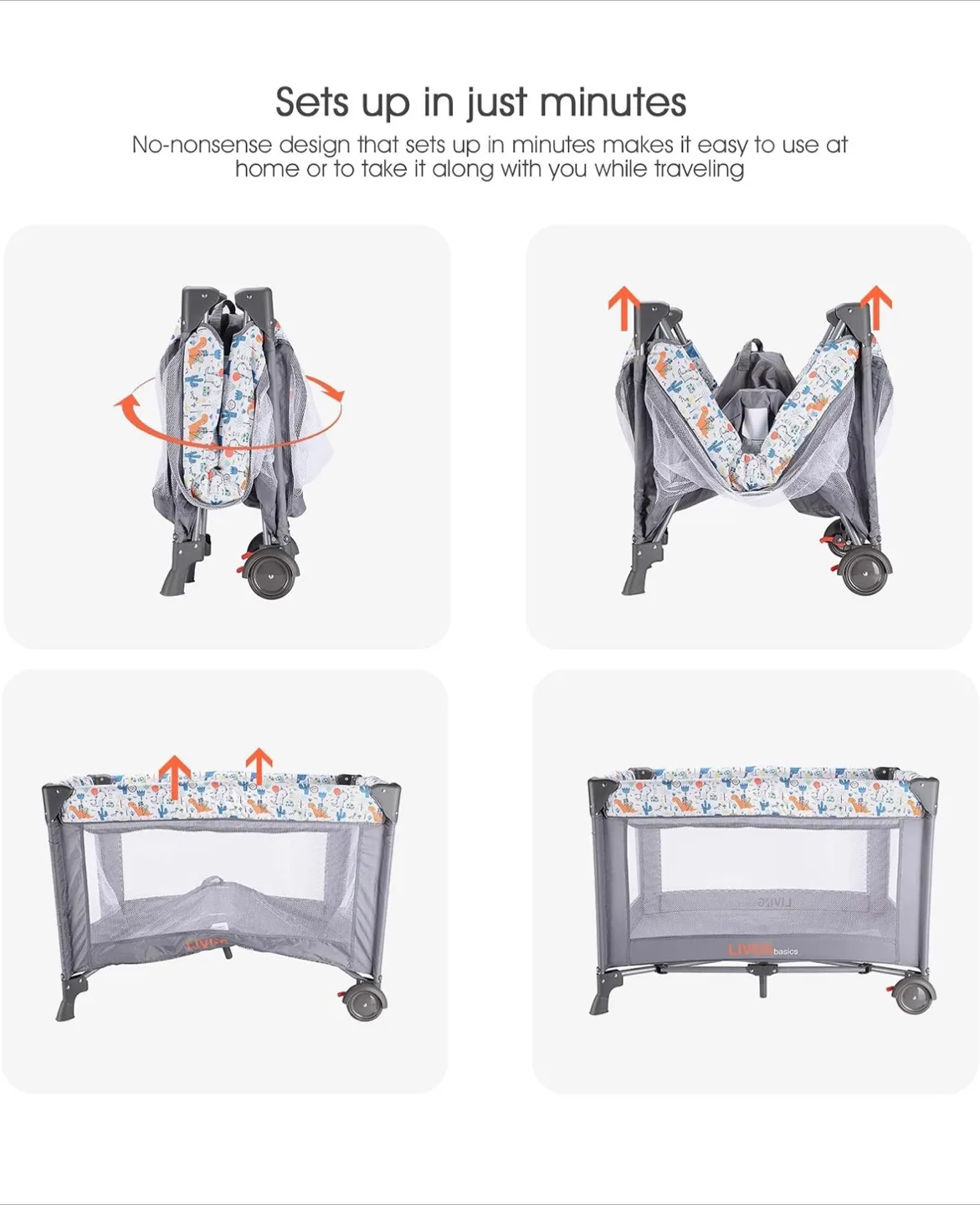 Living Basics Baby Bed Playard image indicator(2)
