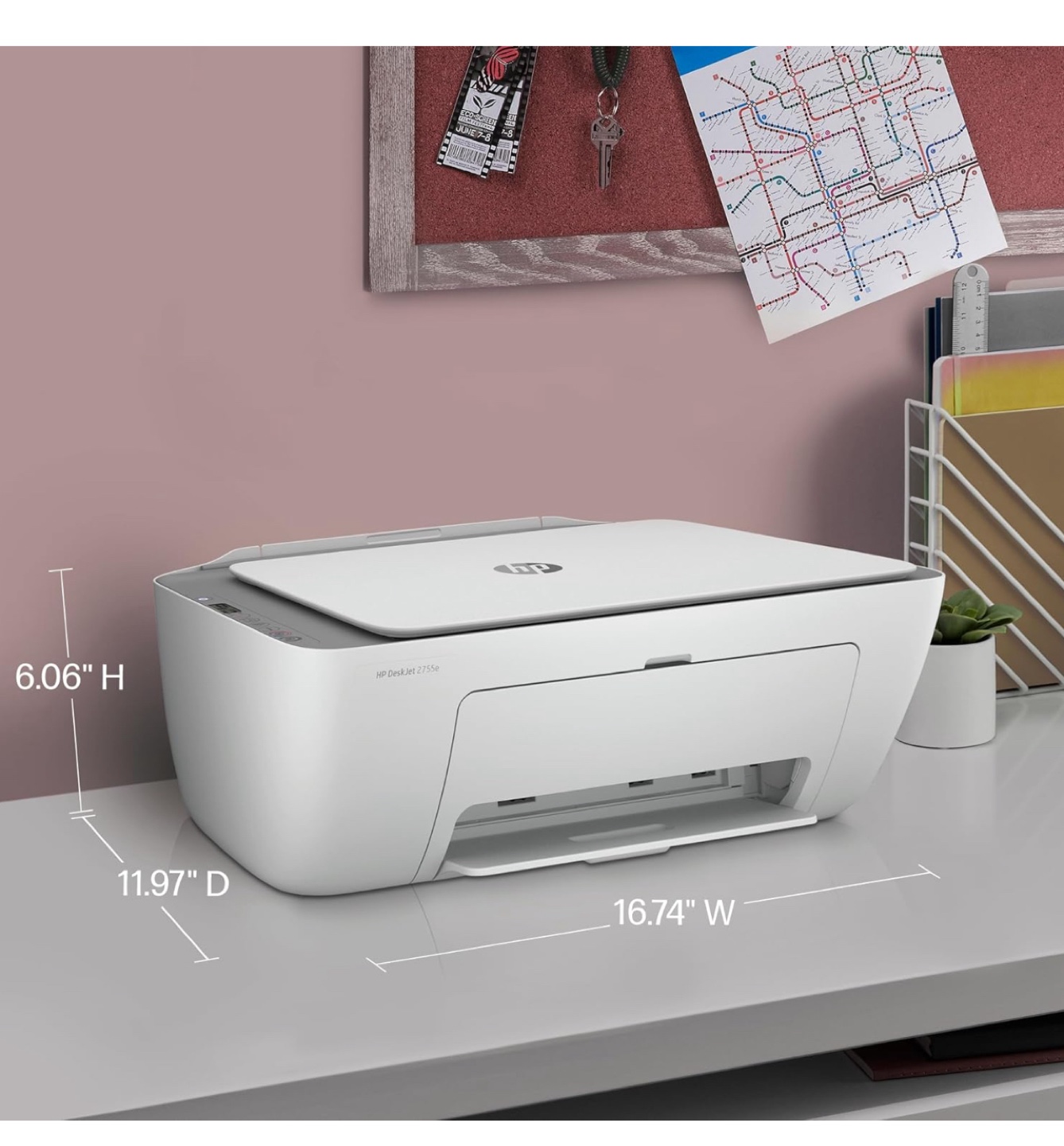 HP DeskJet 2755e Printer - White - photo 5