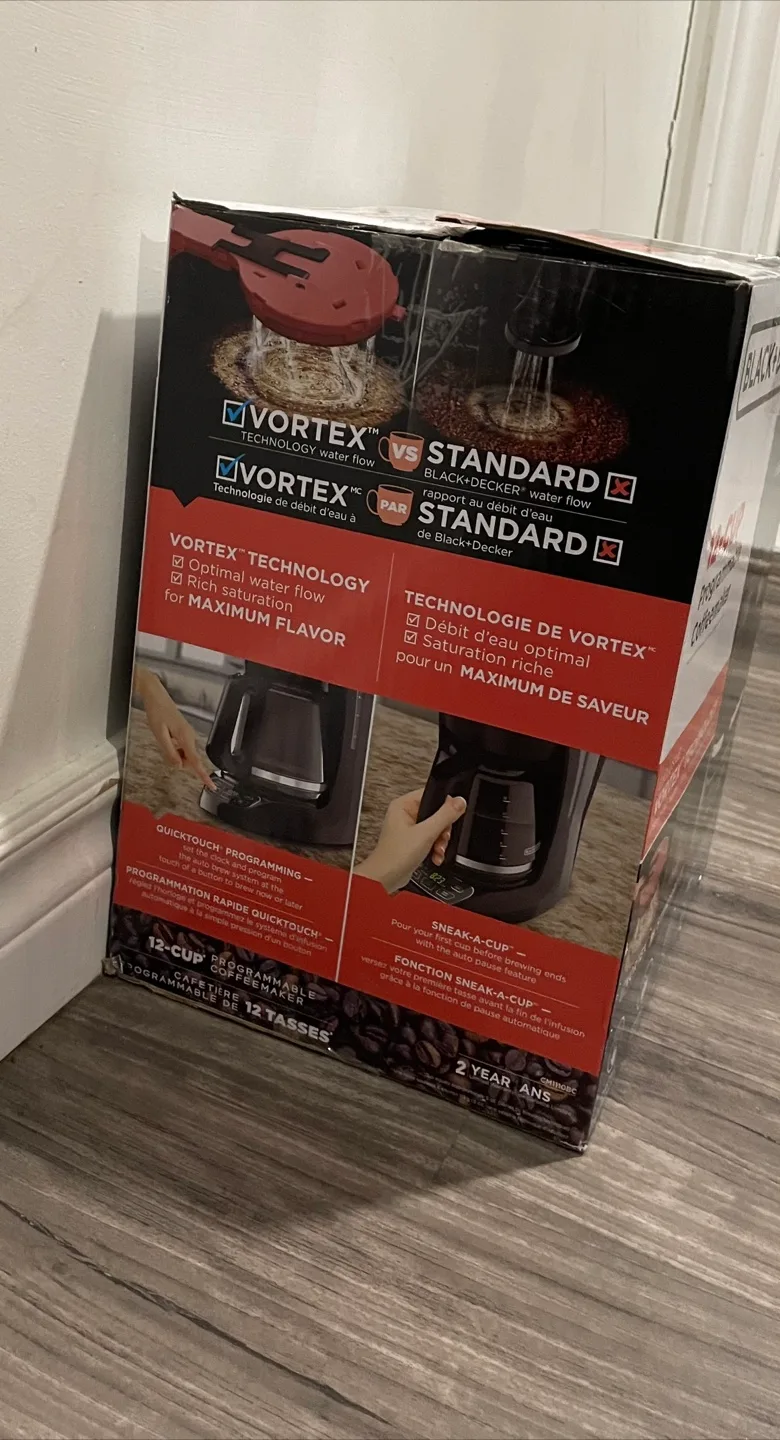 NEW BLACK+DECKER 12-Cup Programmable Coffeemaker (Sealed Box) image indicator(3)