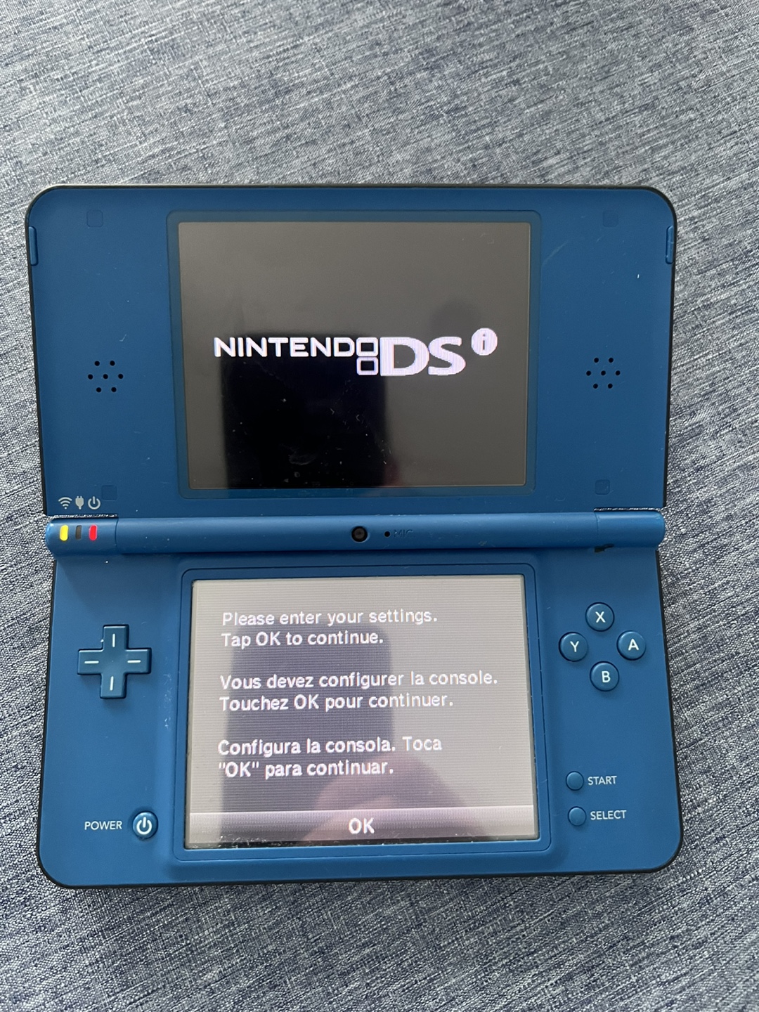 DS XL blue working