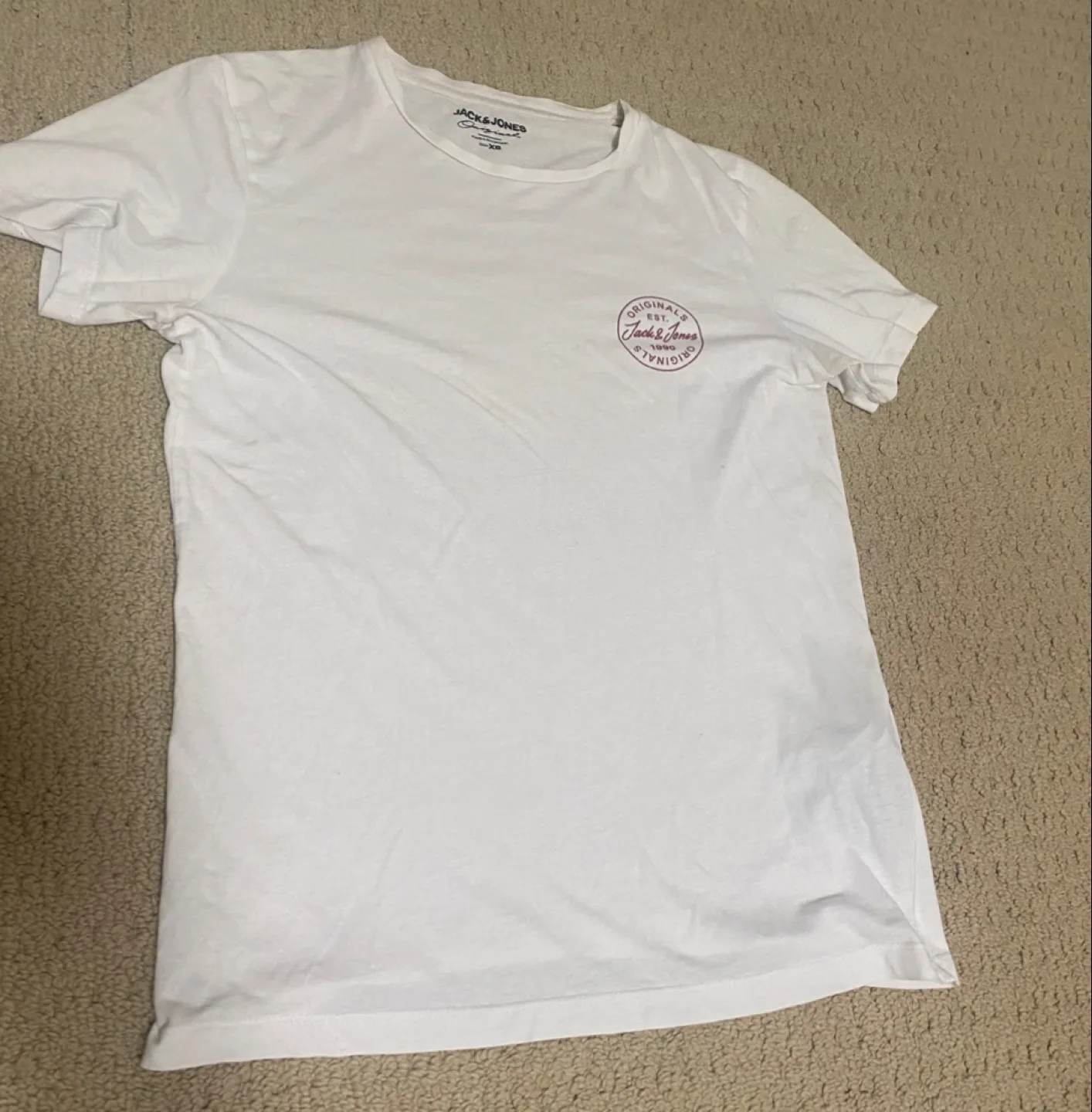 Jack & Jones White T-Shirt - Men’s Size XS thumbnail