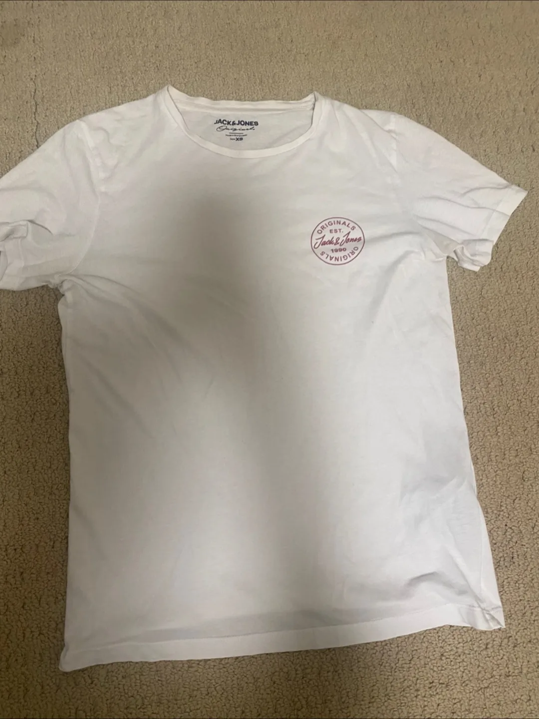 Jack & Jones White T-Shirt - Men’s Size XS image indicator(2)