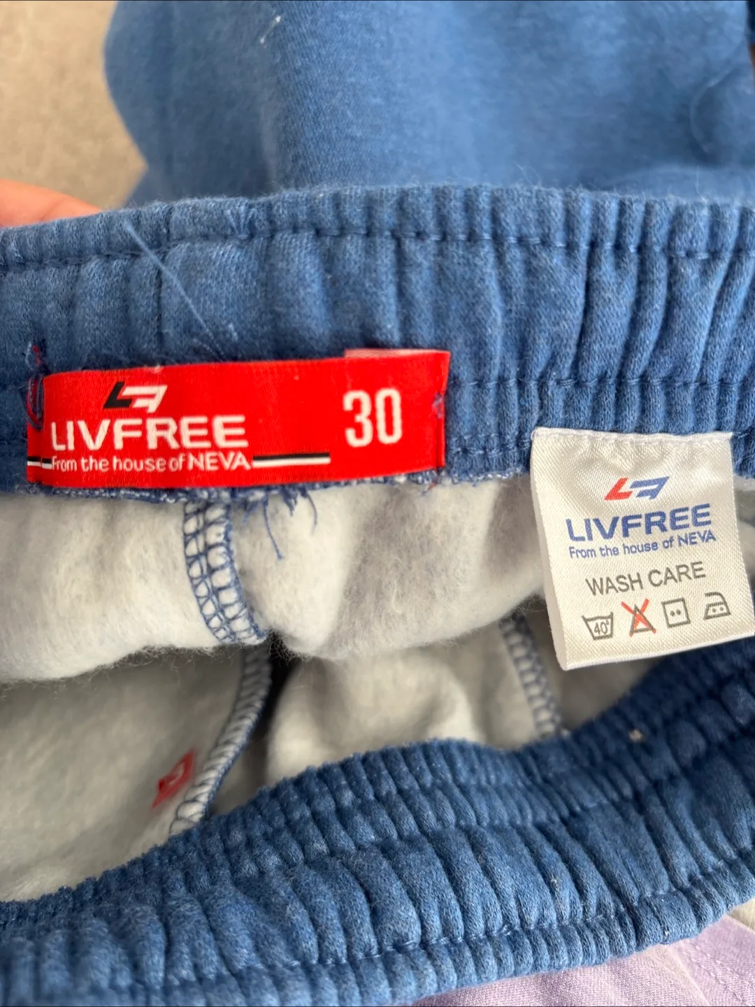 Livfree 'Stay United' Blue Sweatpants - Size 30 image indicator(4)