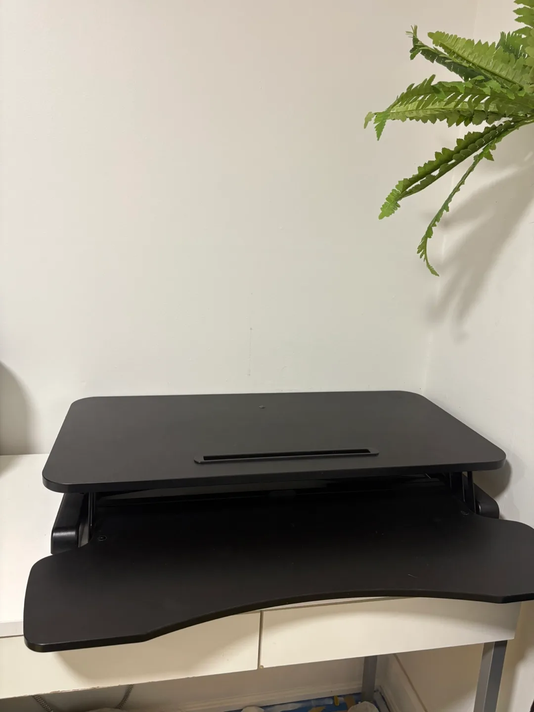 Black Sit Stand Desk Riser image indicator(2)