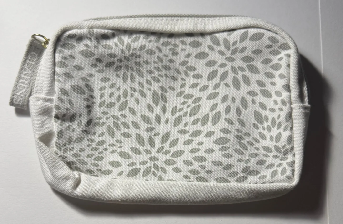 Clarins Leaf Pattern Zip Bag thumbnail