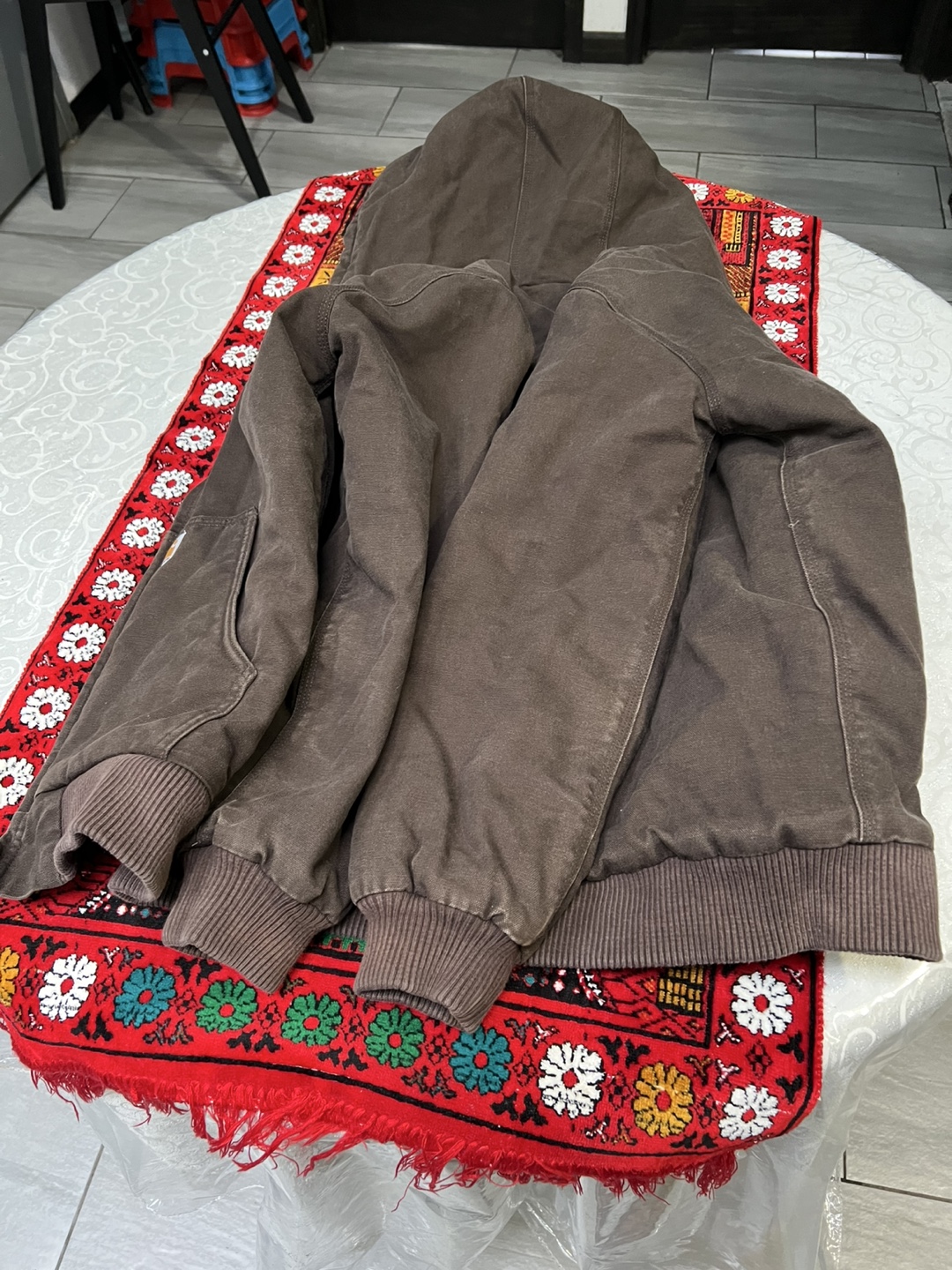 Carhartt Brown Hooded Jacket - Size S - photo 3