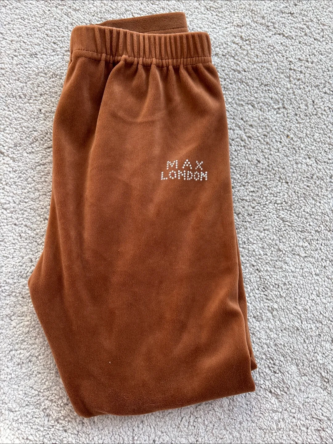 Max London Brown Velvet Pants image indicator(4)