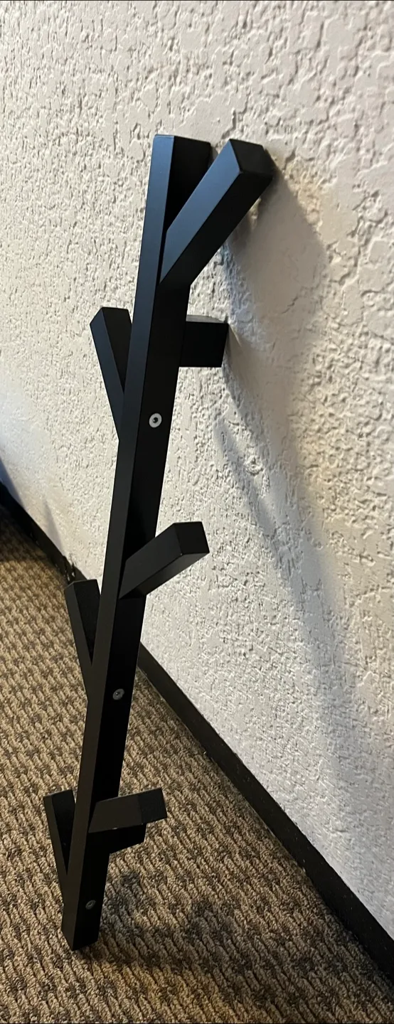 IKEA TJUSIG Hanger / wall rack - Black image indicator(7)