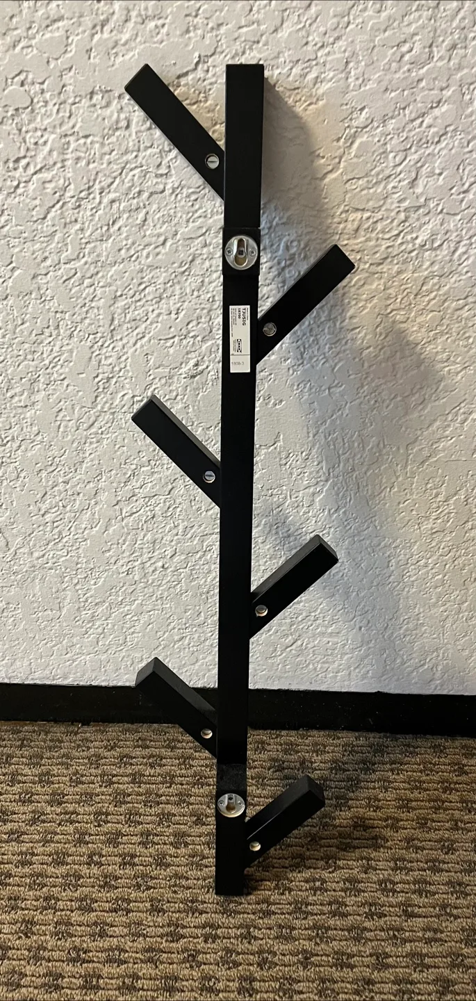 IKEA TJUSIG Hanger / wall rack - Black image indicator(6)