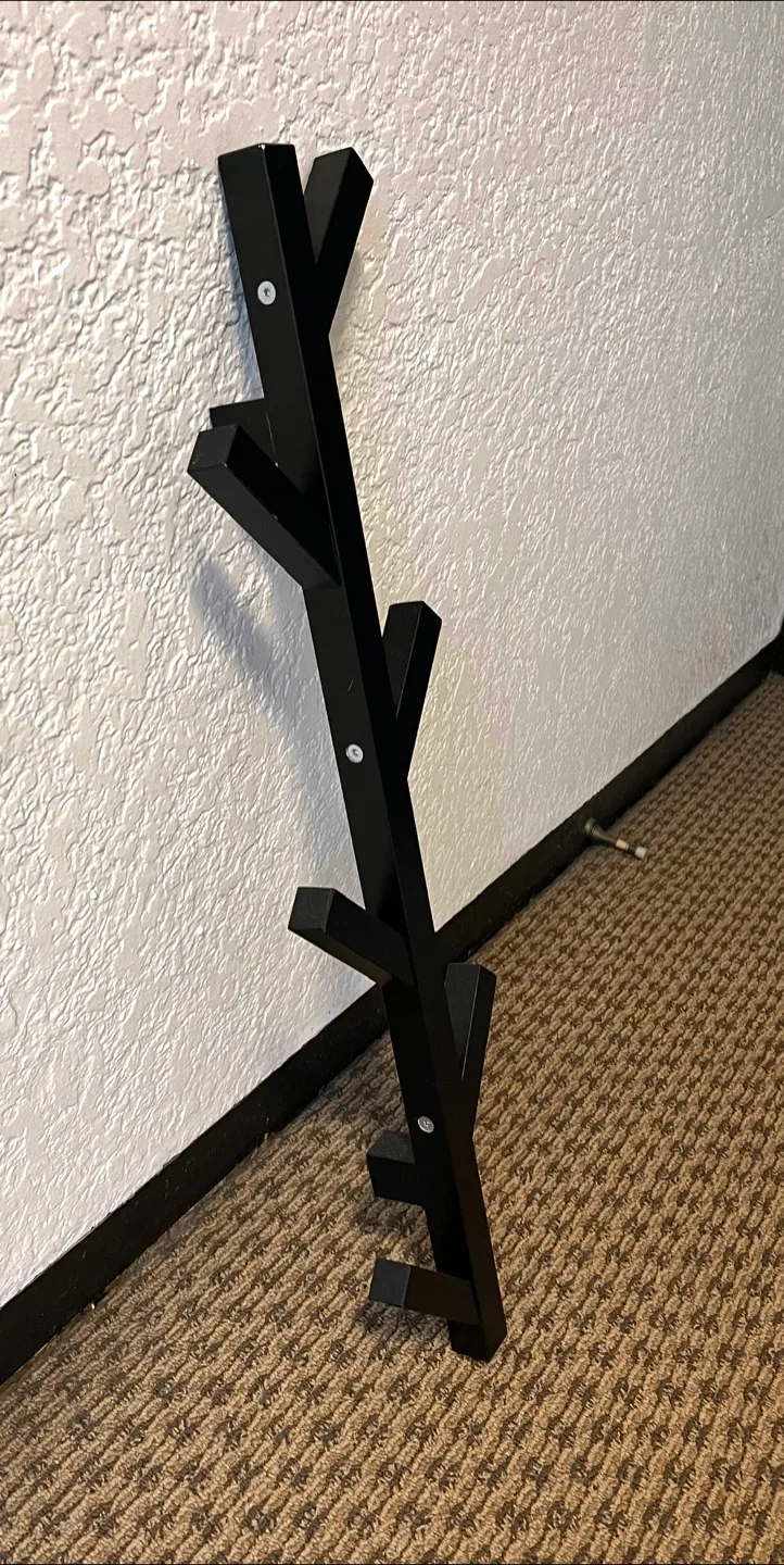 IKEA TJUSIG Hanger / wall rack - Black image indicator(8)