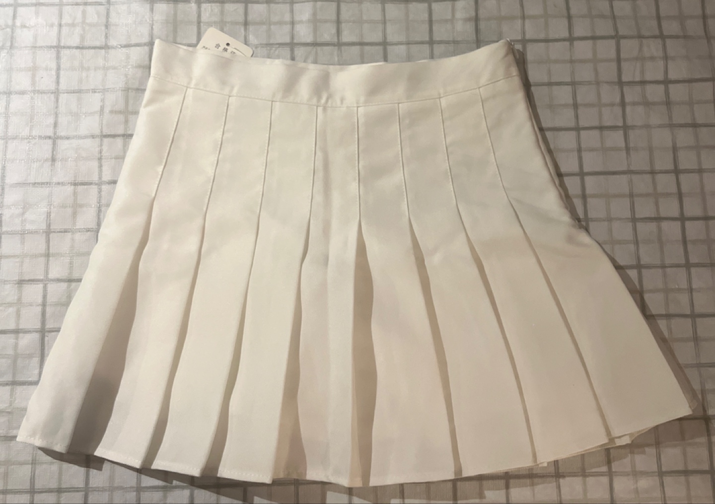 White Pleated Mini Skort - photo 2