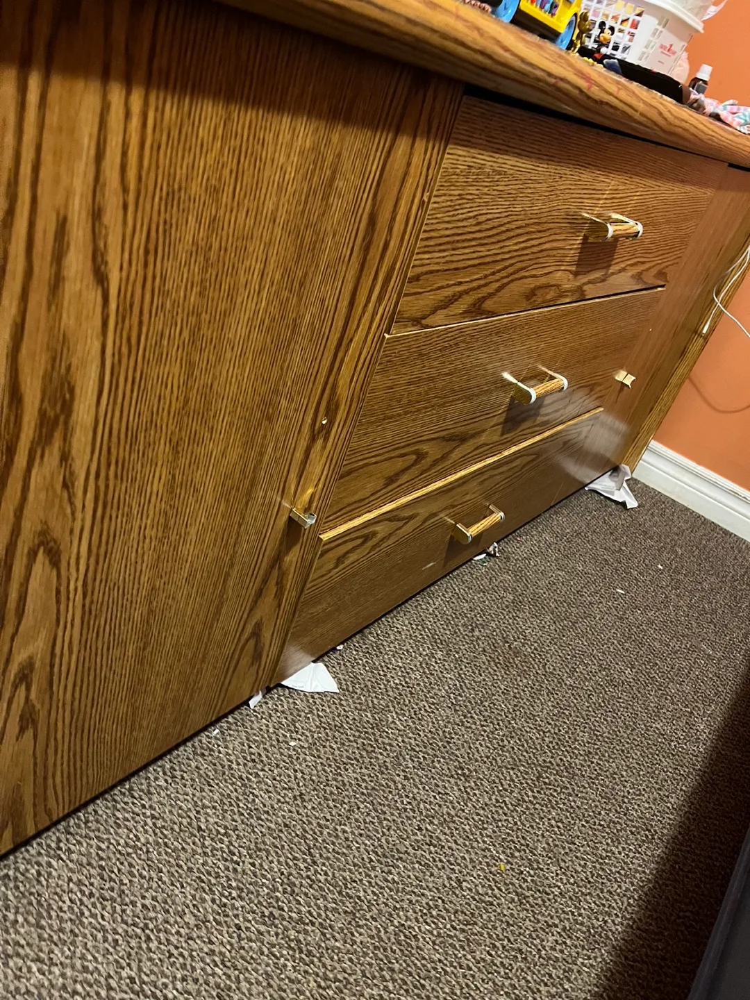Wooden Dresser with Drawers thumbnail