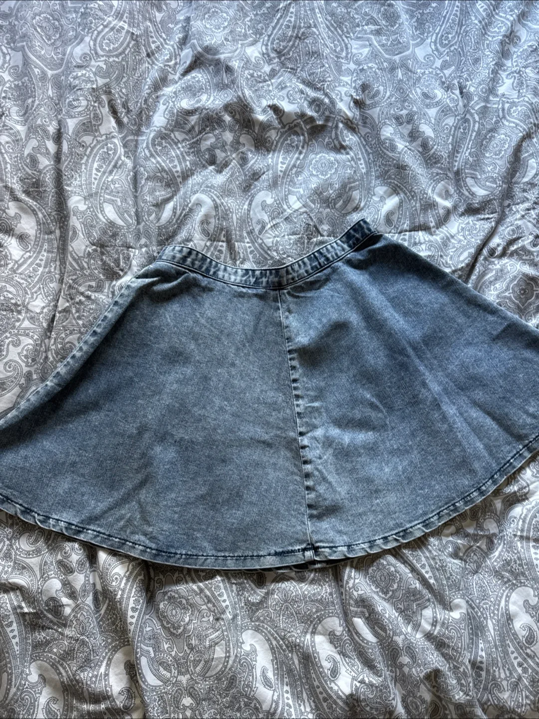 Topshop circle Denim Skirt - Size US 8 thumbnail