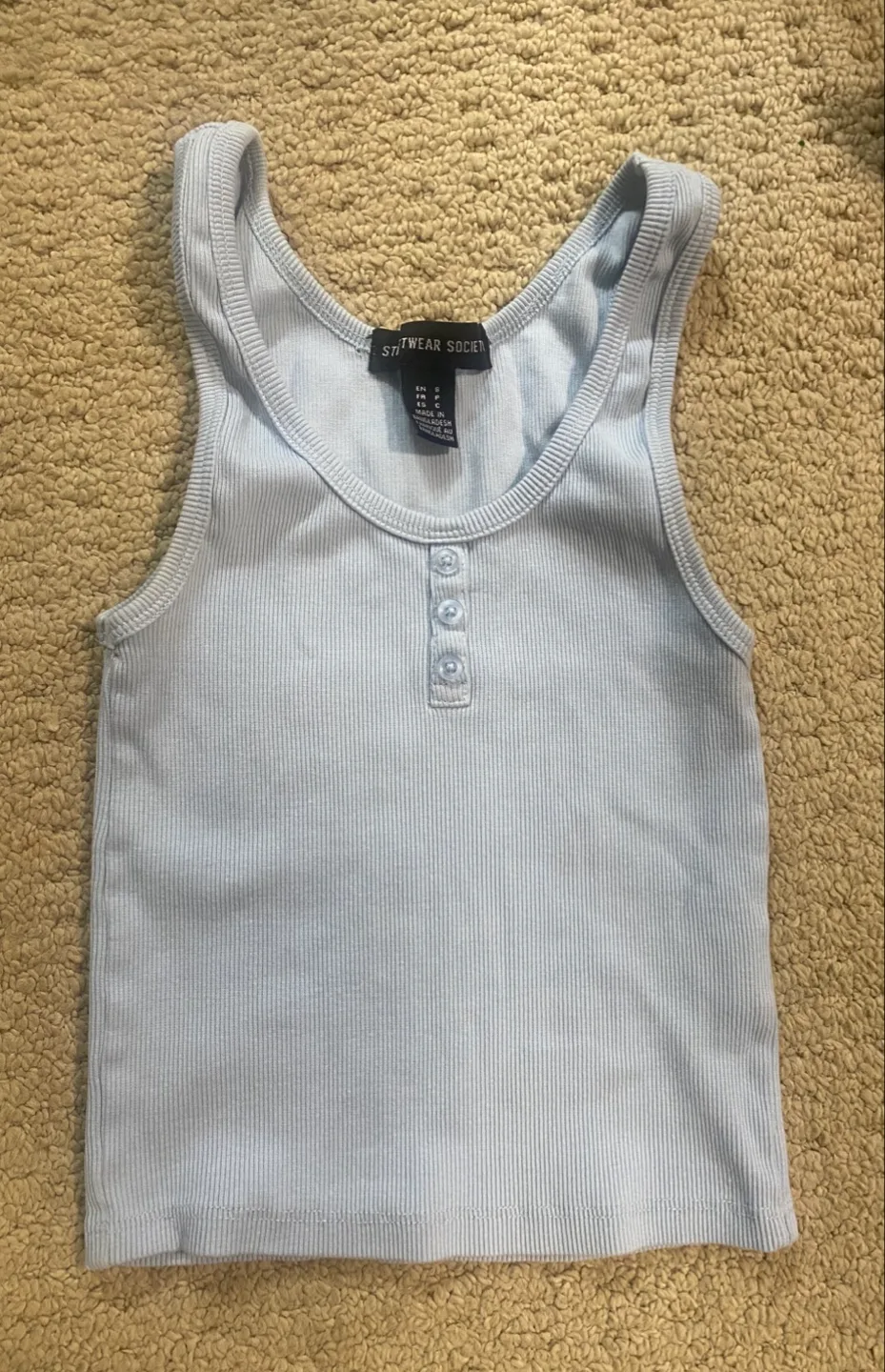 Light Blue Tank Top - Size S thumbnail