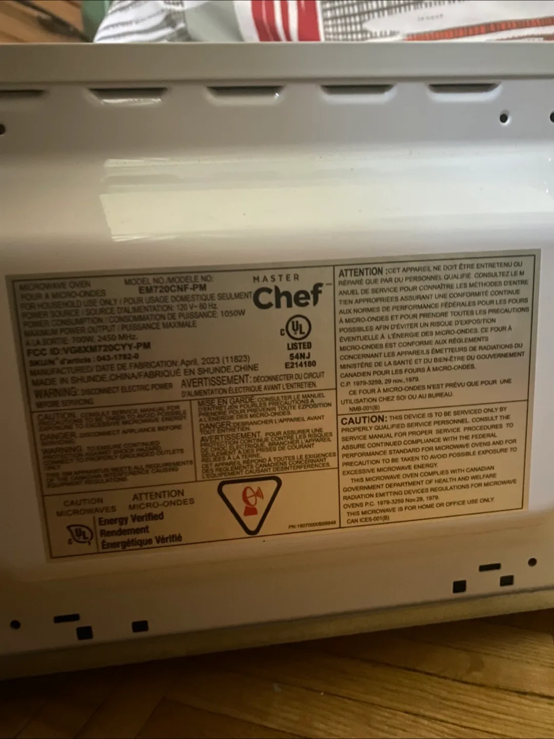 Master Chef Microwave image indicator(2)