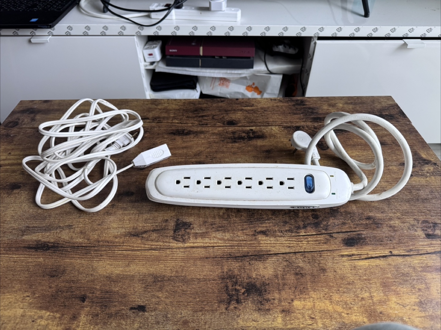 White Power Extension Cord