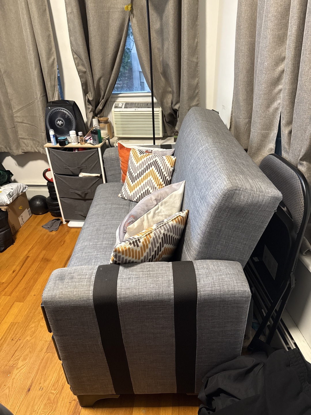 Gray Sofa with Pillows - photo 2