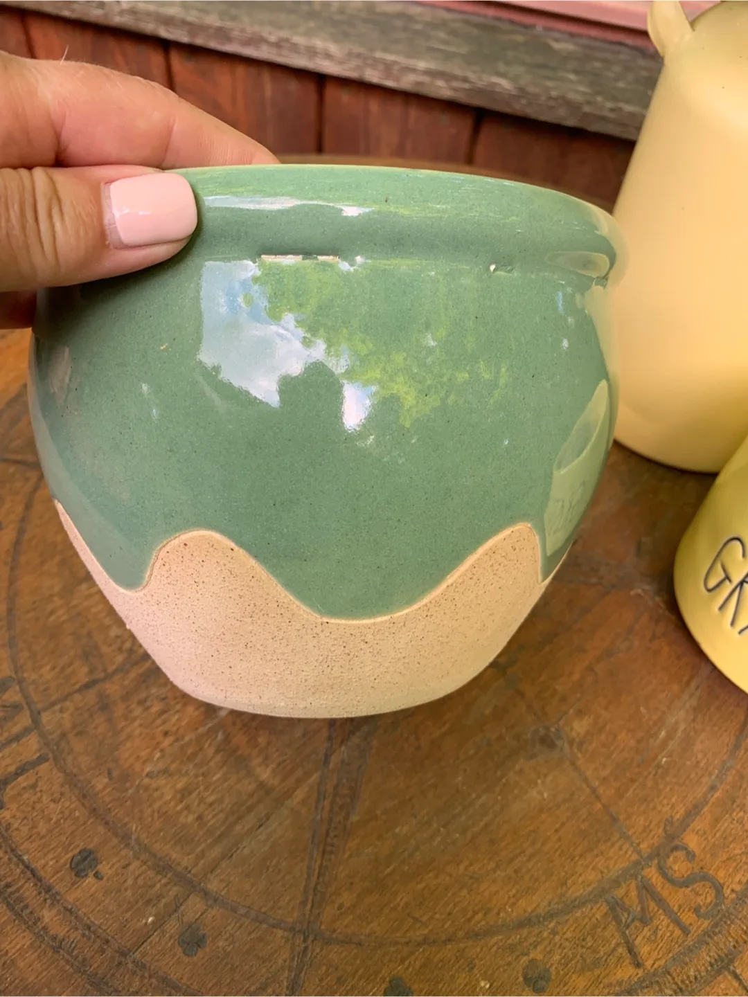 Green Ceramic Planter Pot🥕 image indicator(5)