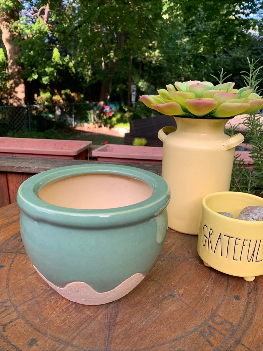Green Ceramic Planter Pot🥕 thumbnail