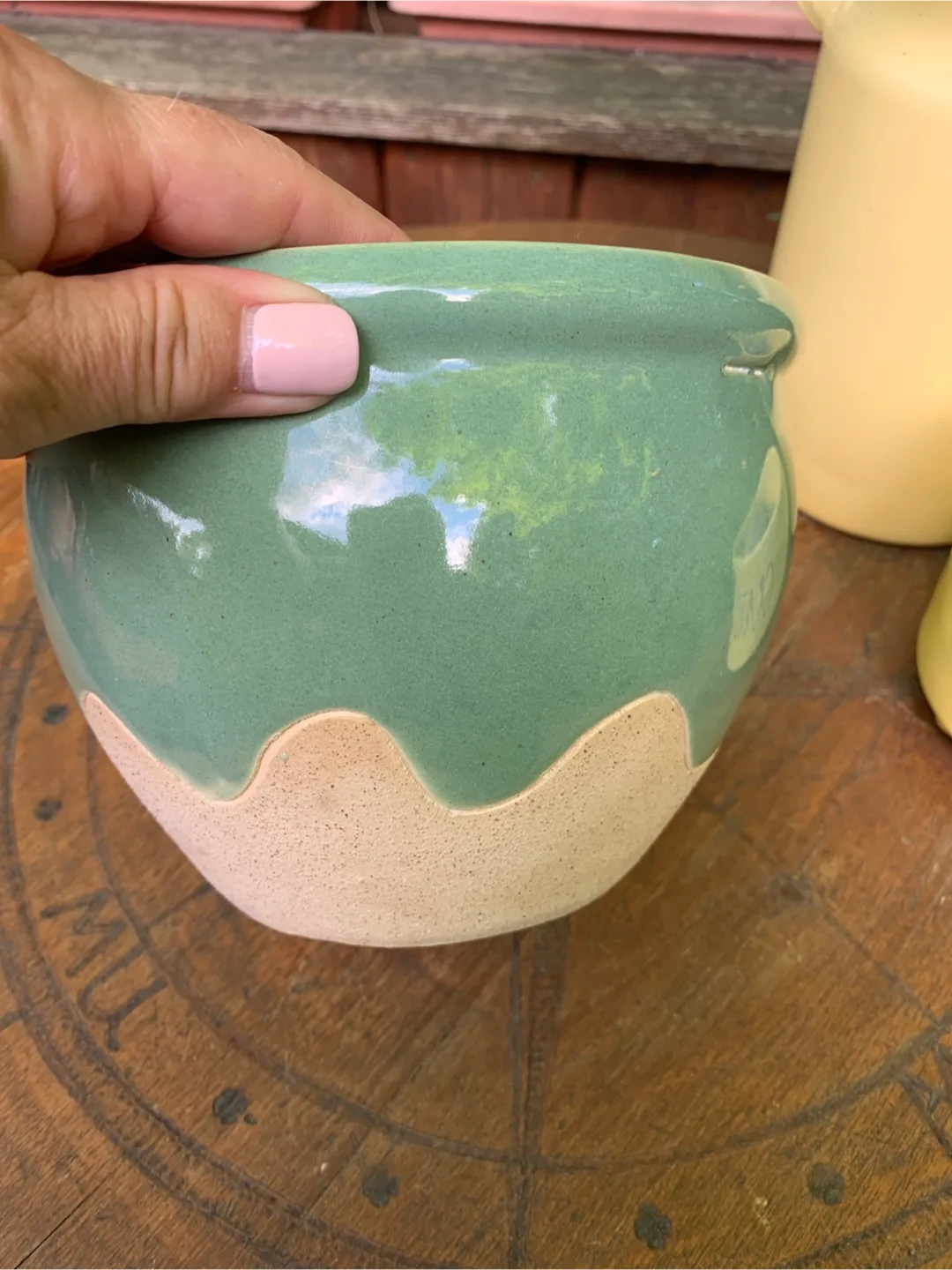 Green Ceramic Planter Pot🥕 image indicator(2)