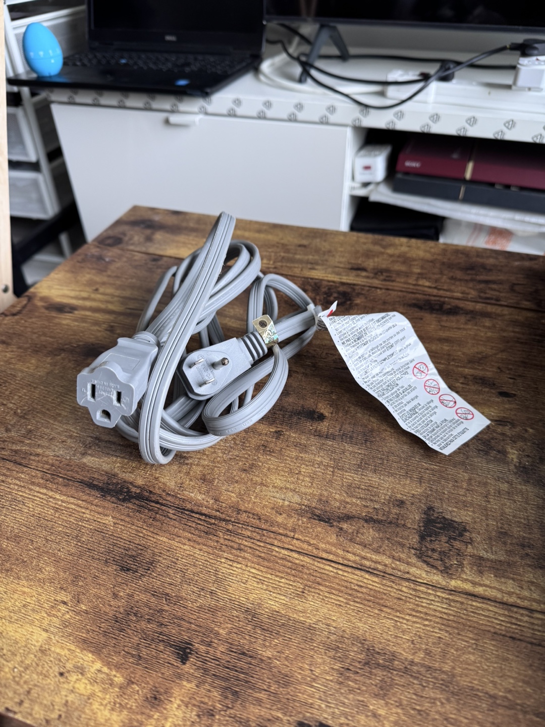 Grey Power Cord