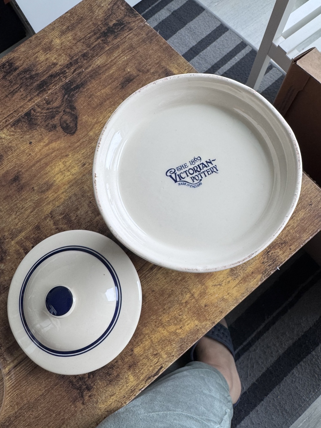 Victorian Pottery Flour Canister - photo 3