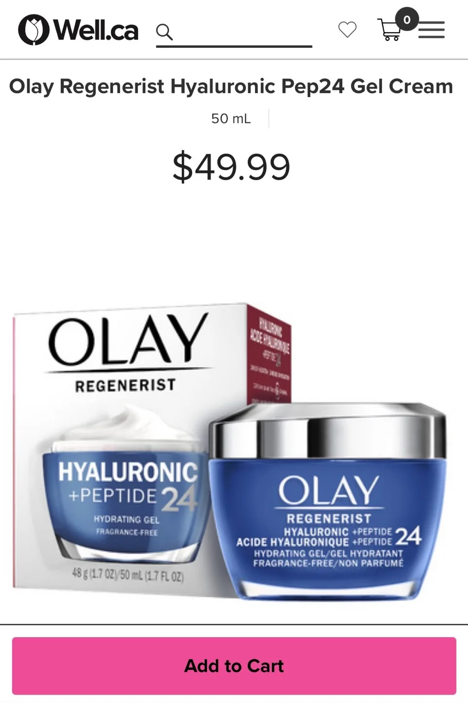New OLAY Regenerist Hyaluronic Peptide Gel Cream image indicator(2)