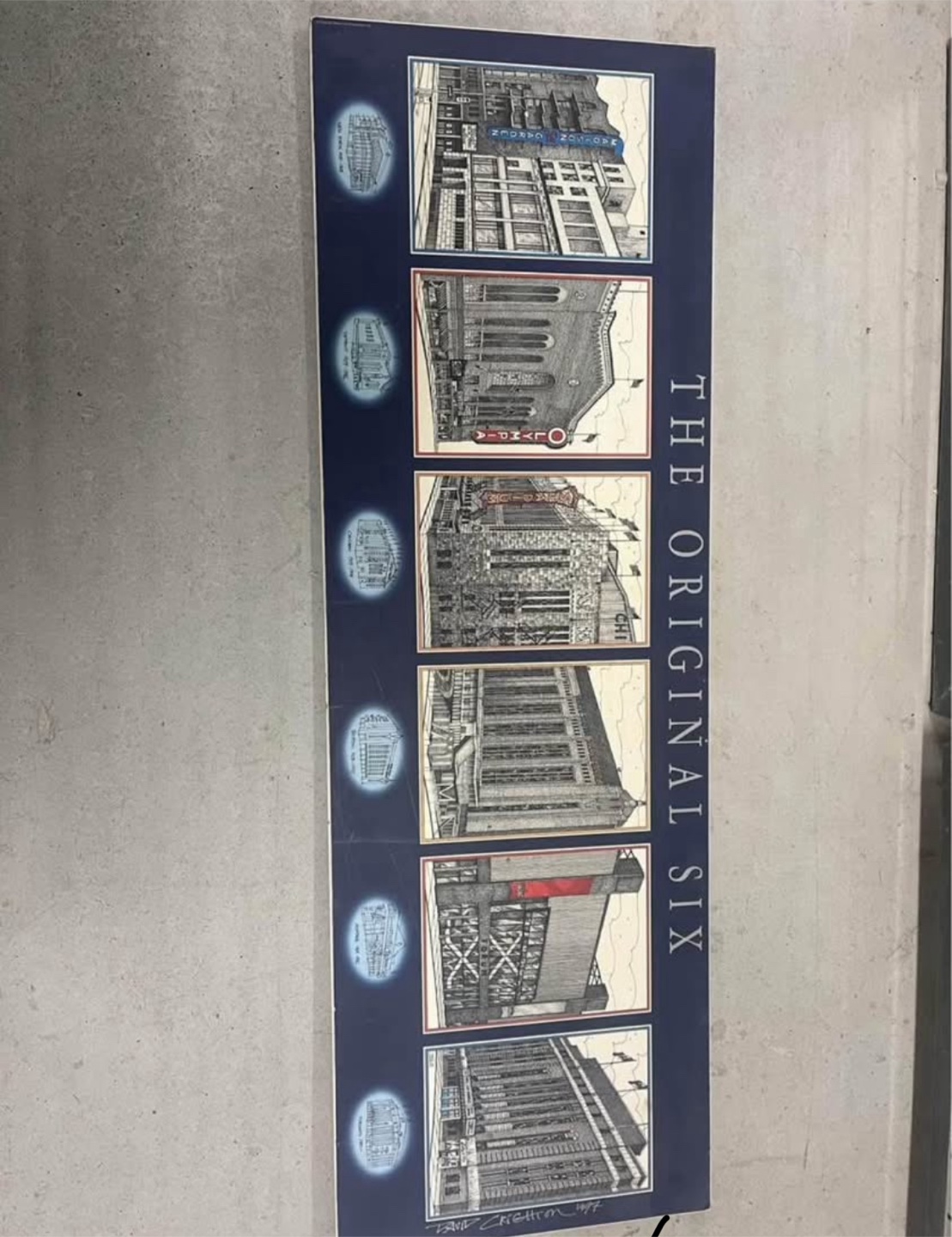 Hockey NHL Original Six Arenas painting