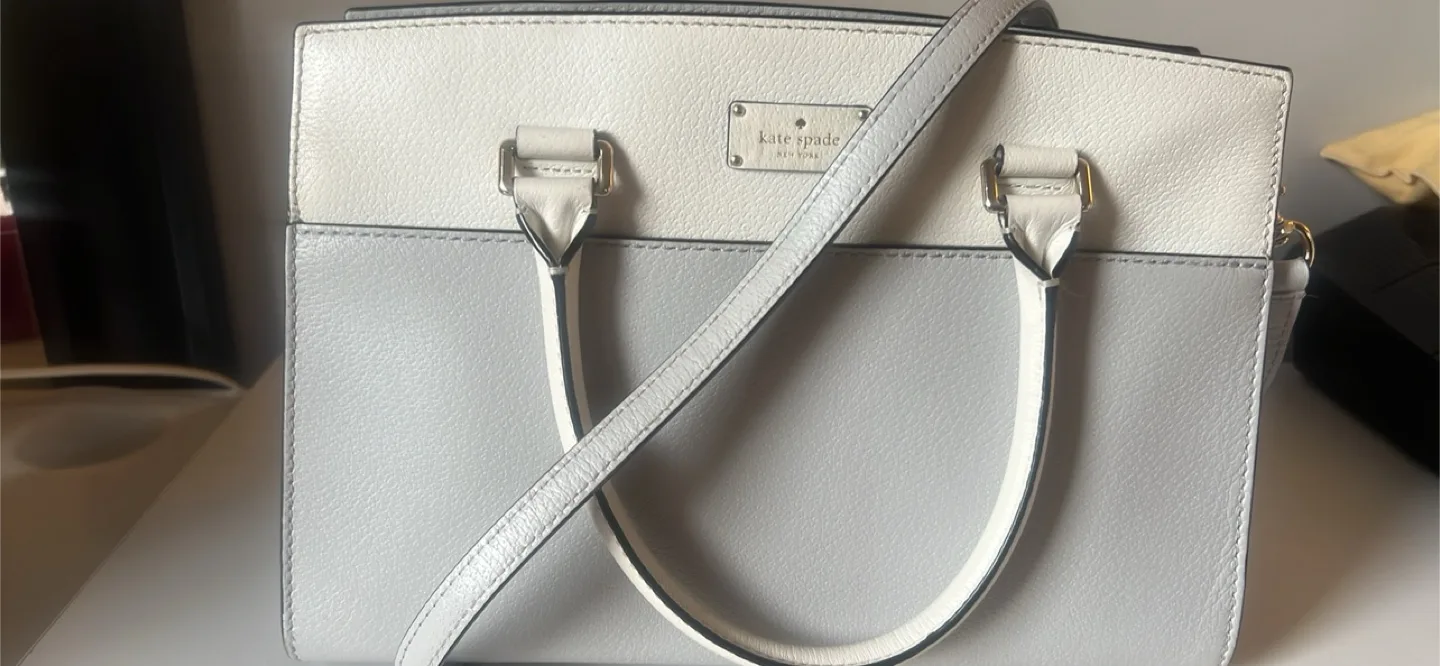 Kate Spade Satchel - White & Grey