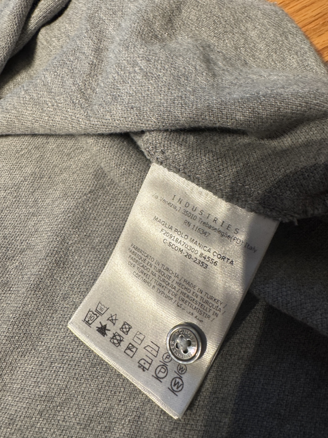 Moncler Tricolor-Trimmed Cotton Piquet Polo Shirt - photo 5