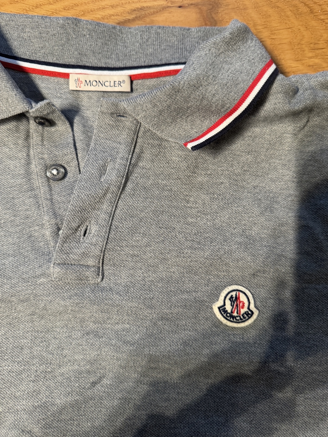 Moncler Tricolor-Trimmed Cotton Piquet Polo Shirt - photo 4